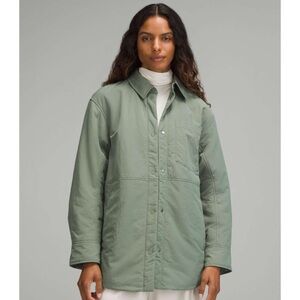 Lululemon Lightweight Insulated Shirt Jacket Grey Eucalyptus Size Large NWT